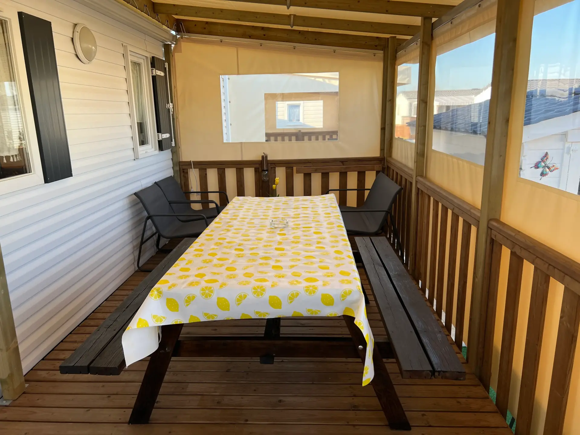 Terrasse couverte fermée